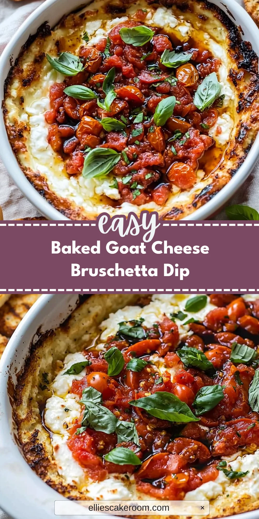 Baked Goat Cheese Bruschetta Dip