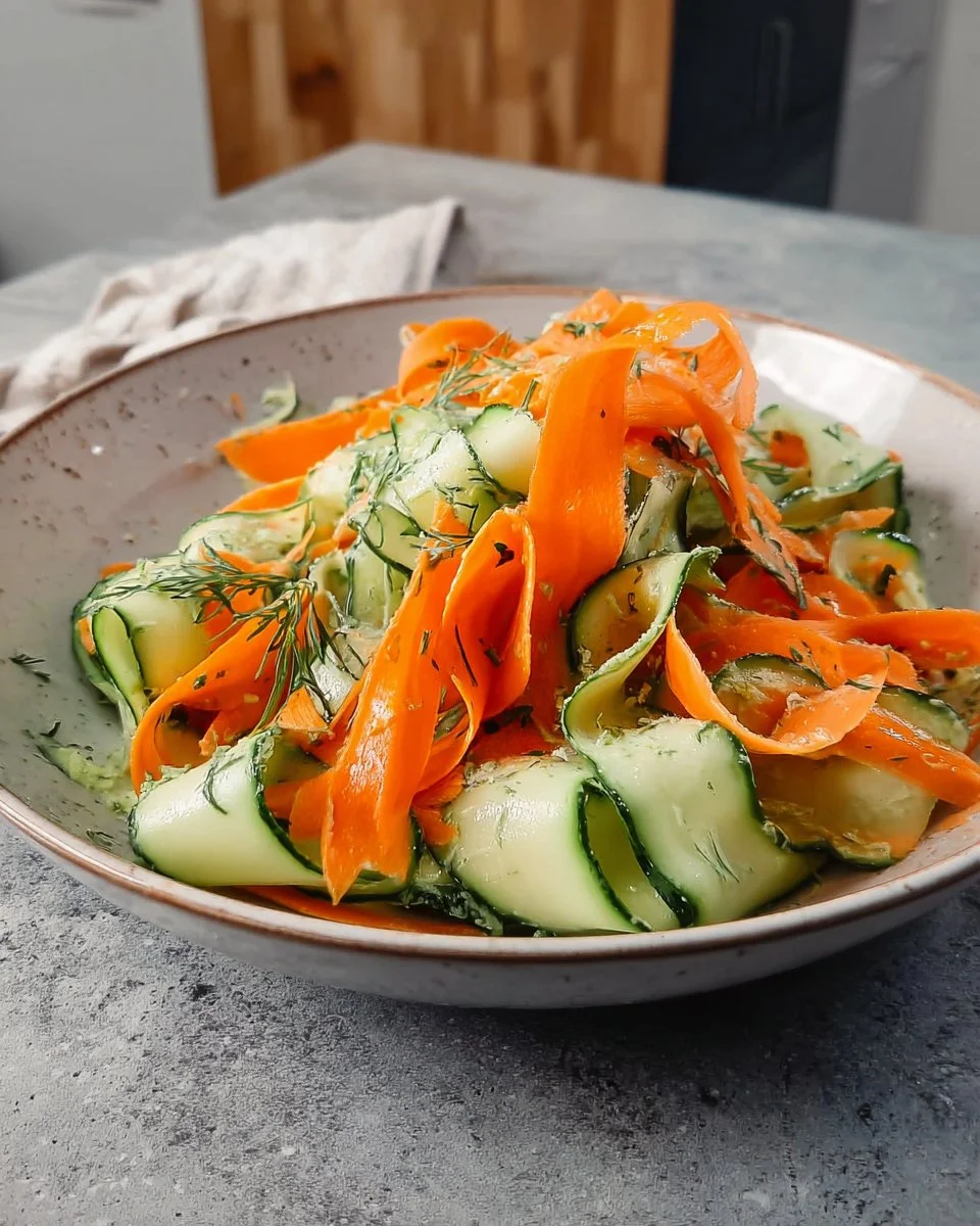 Carrot & Cucumber Ribbon Salad