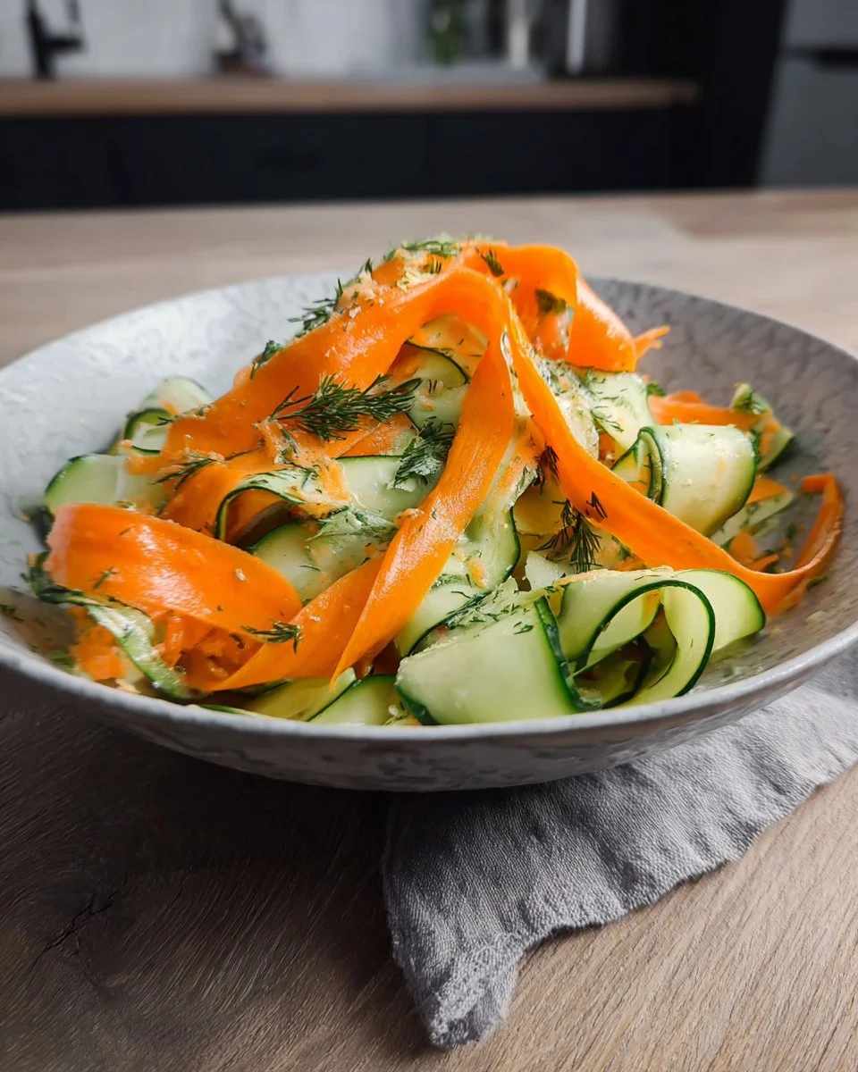 Carrot & Cucumber Ribbon Salad