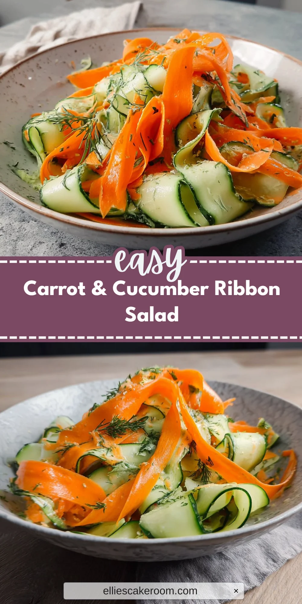 Carrot & Cucumber Ribbon Salad