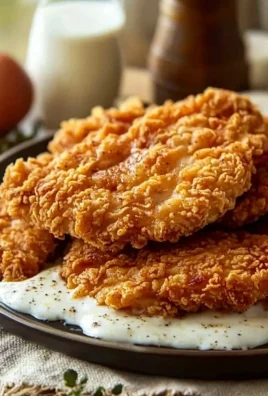 Crispy chicken fried chicken served with sides