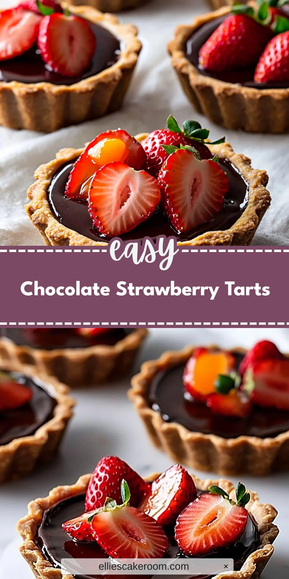 Chocolate Strawberry Tarts