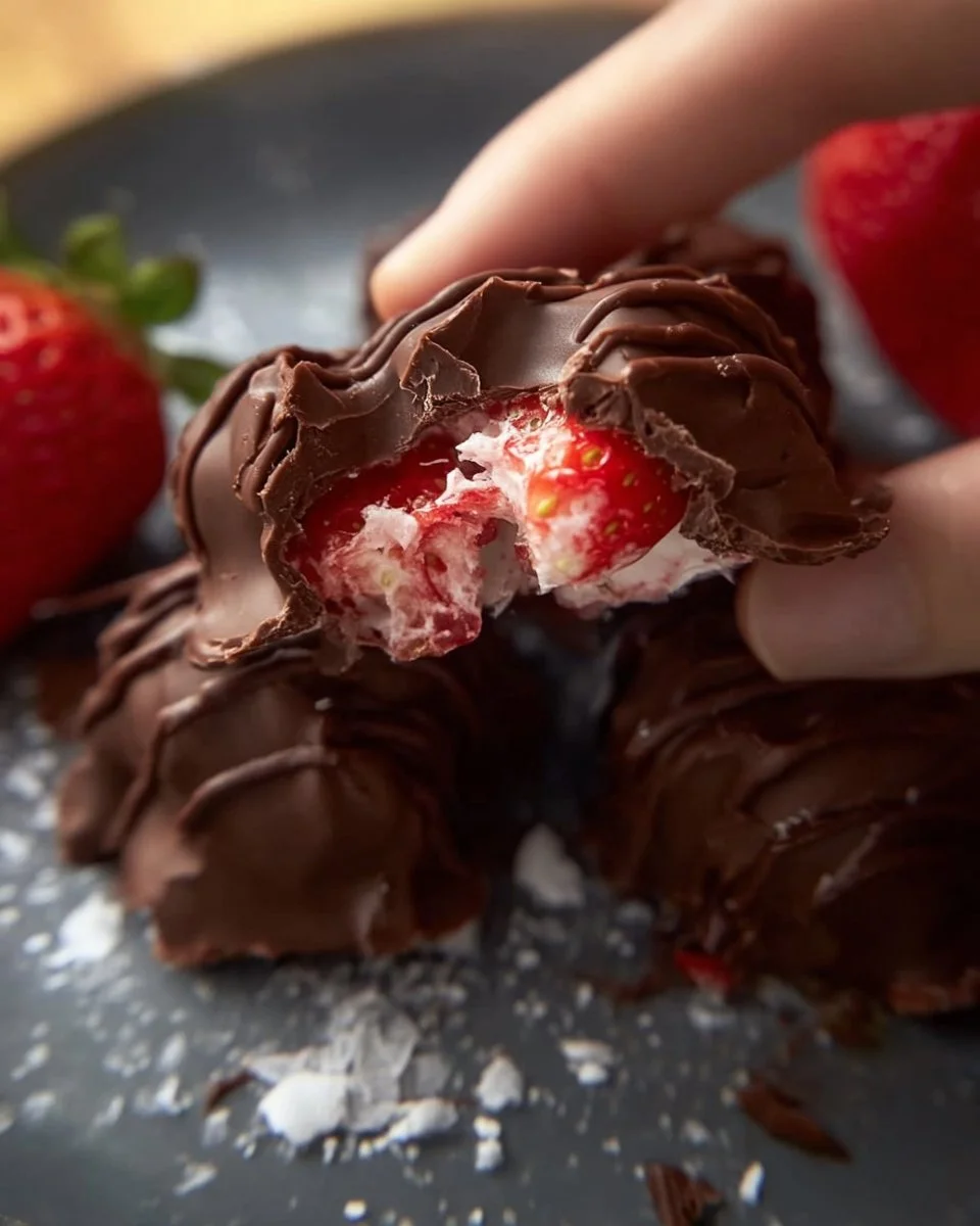 Chocolate Strawberry Yogurt Clusters
