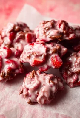 Delicious Chocolate Strawberry Yogurt Clusters ready to enjoy