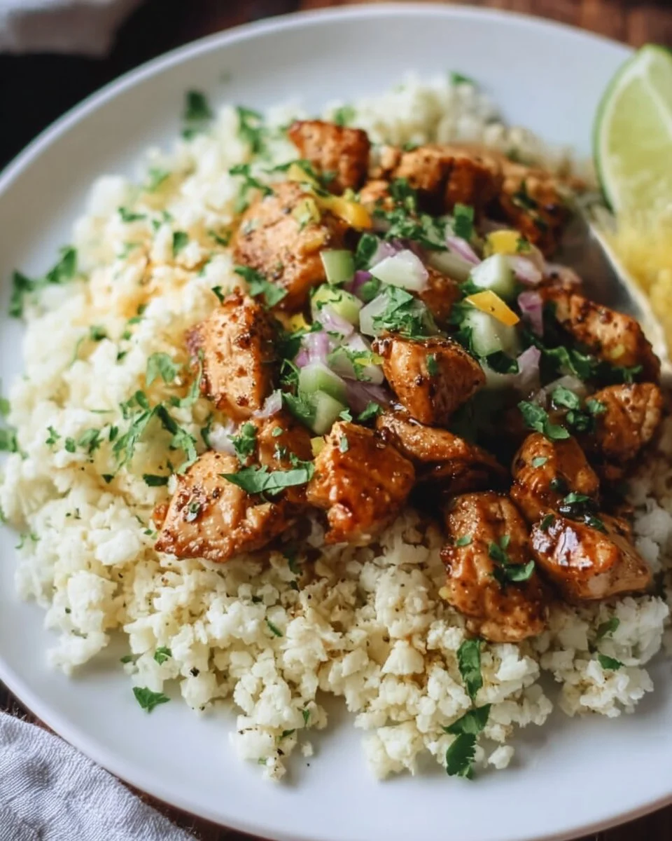 Cilantro Lime Chicken & Riced Cauliflower
