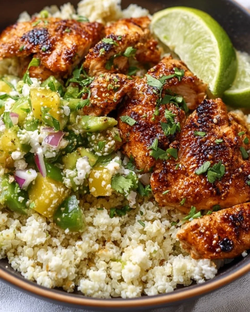 Cilantro Lime Chicken & Riced Cauliflower