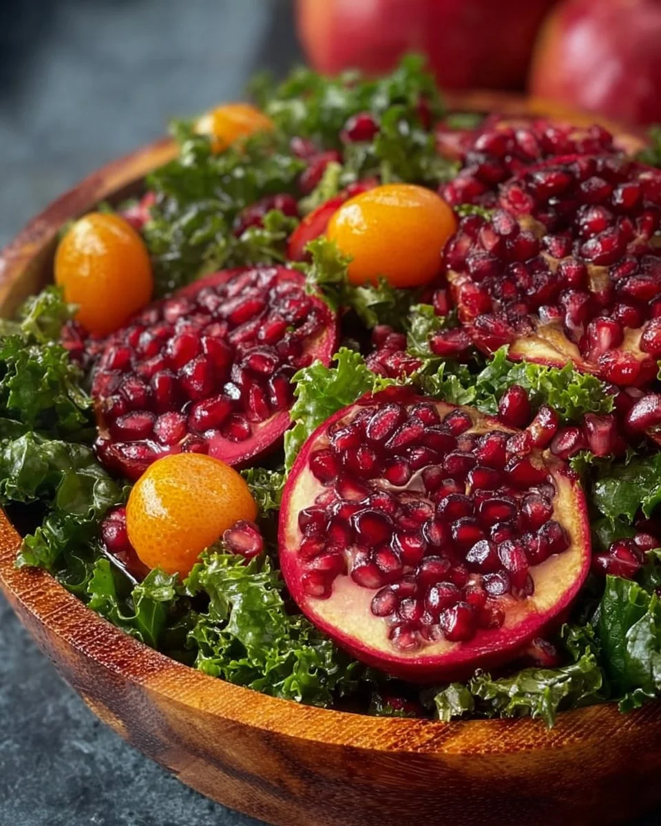 Citrus Pomegranate Kale Salad