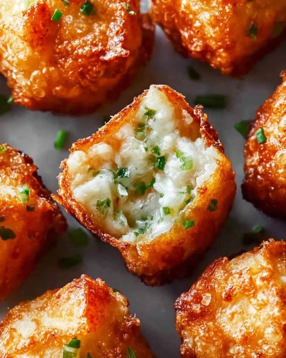 Crispy Crab Rangoon Bombs filled with cream cheese and crab