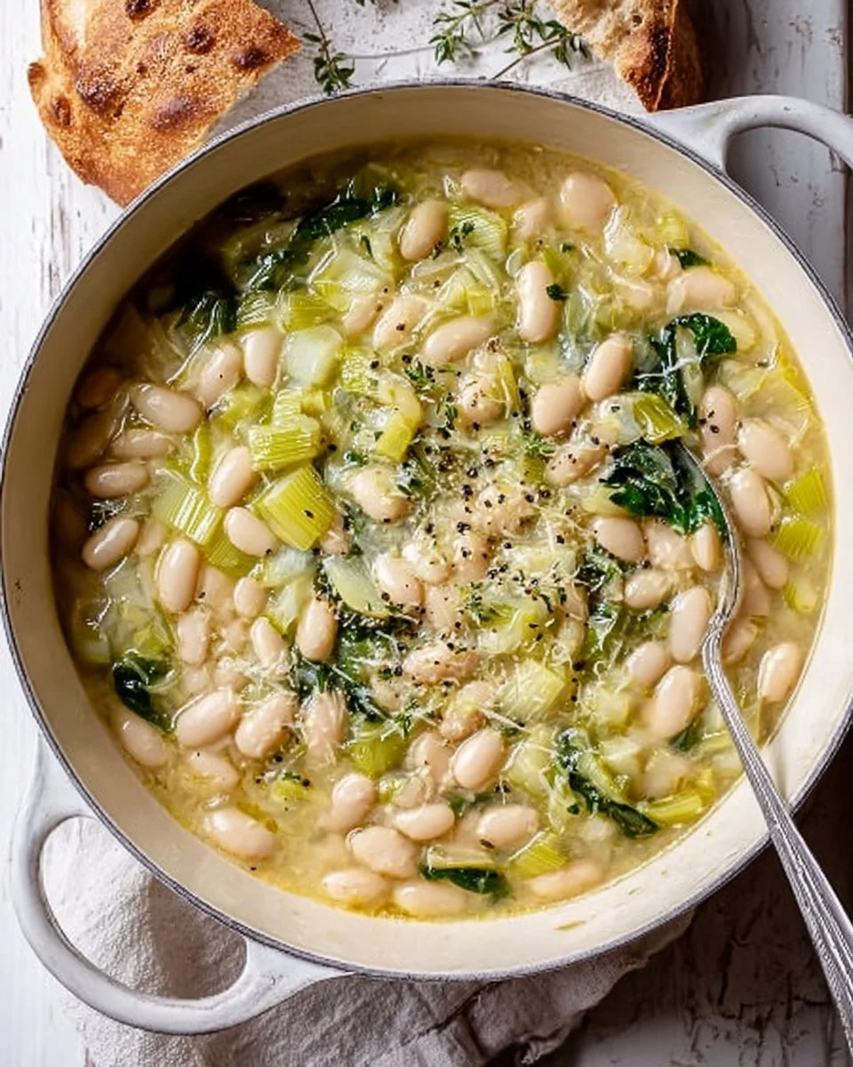 Creamy Butter Beans with Leeks