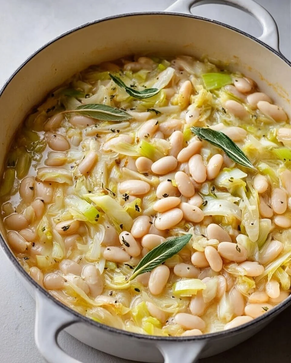 Creamy Butter Beans with Leeks