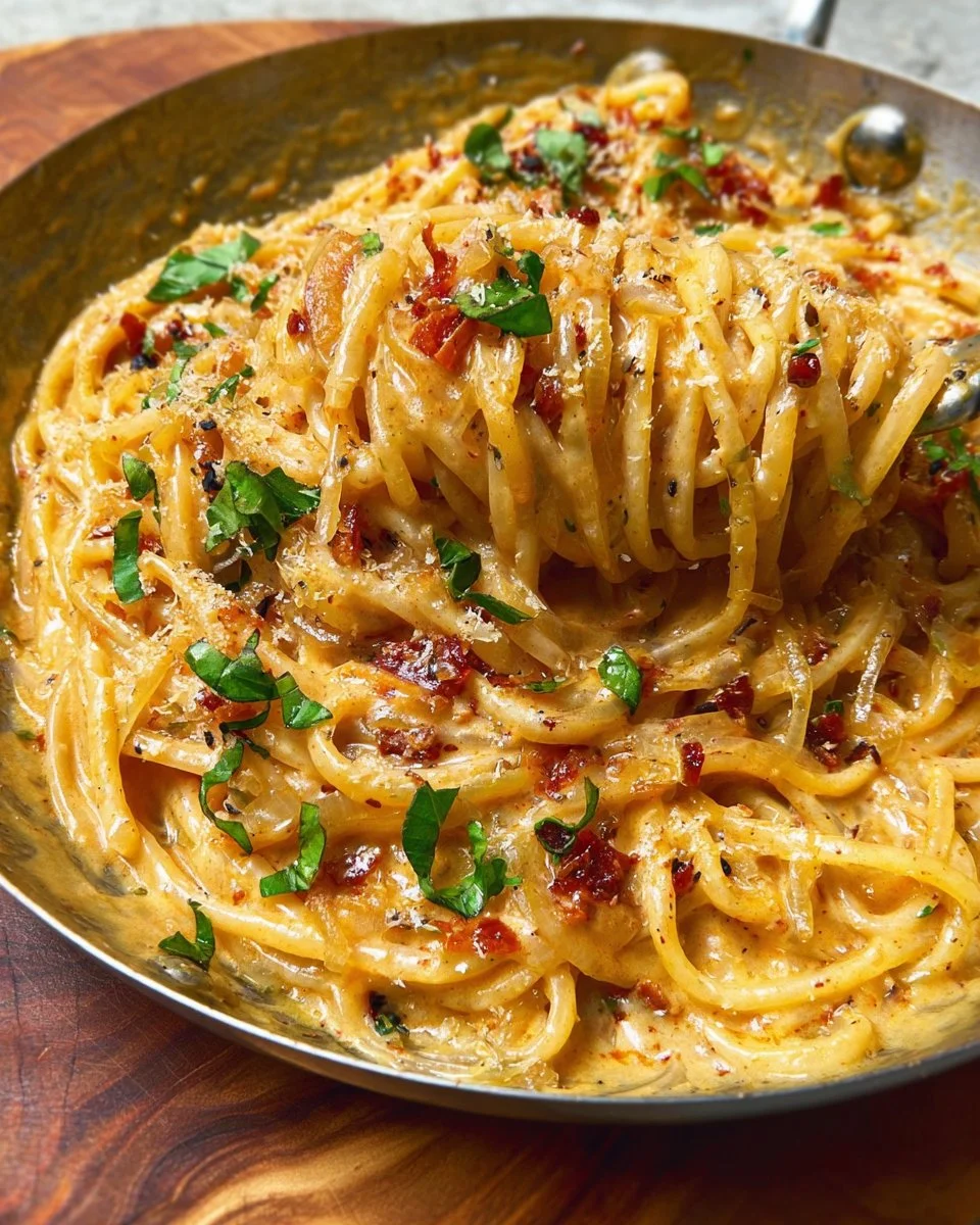 Creamy Caramelized Onion Pasta