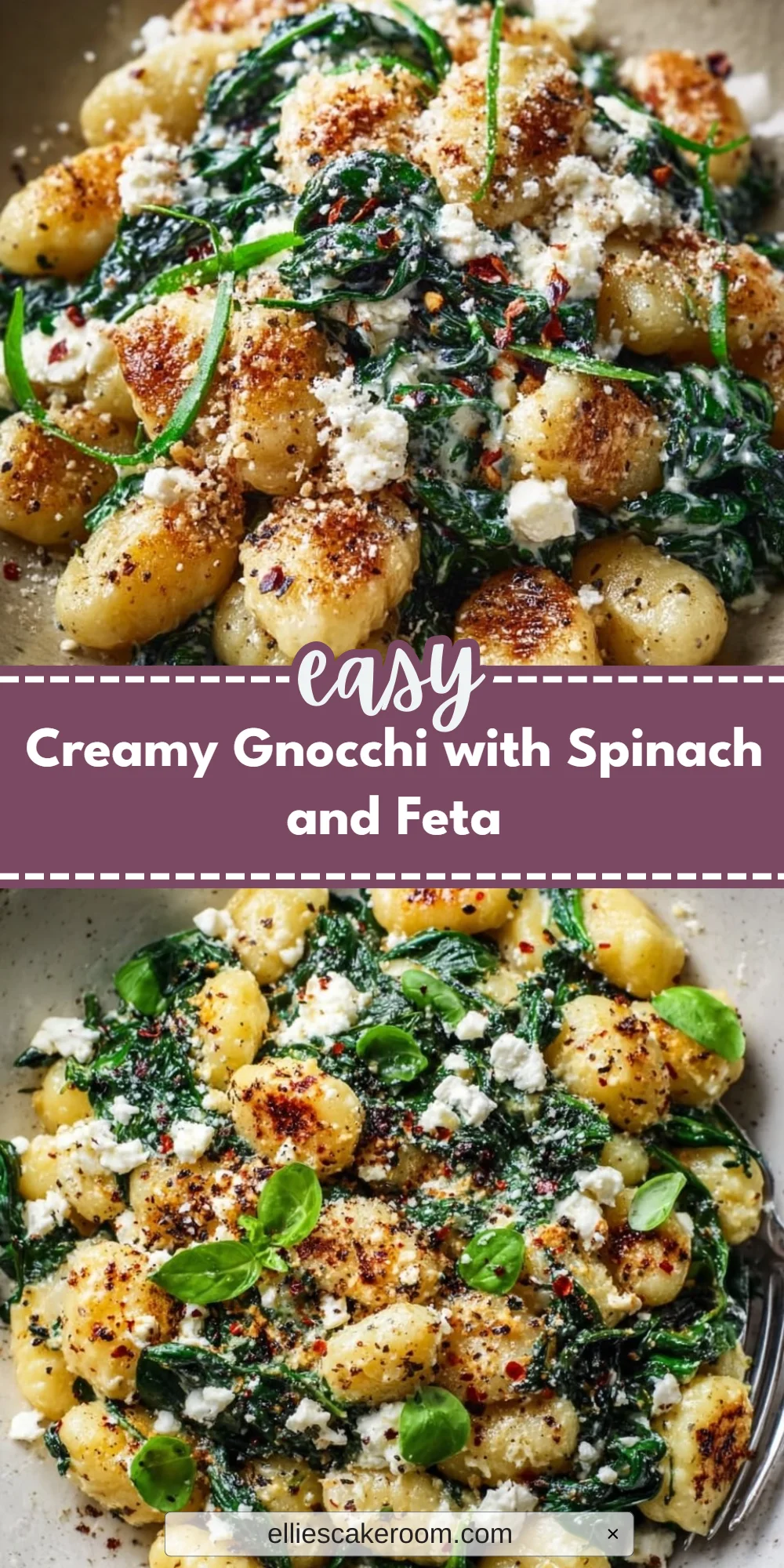 Creamy Gnocchi with Spinach and Feta