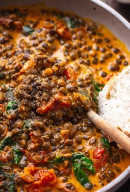 Creamy 'Marry Me' Lentils dish served in a bowl