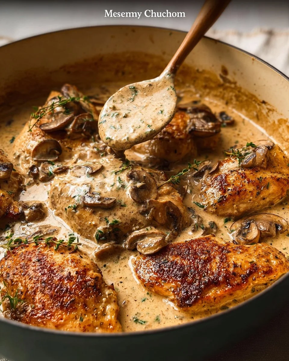 Creamy Mushroom Chicken Recipe