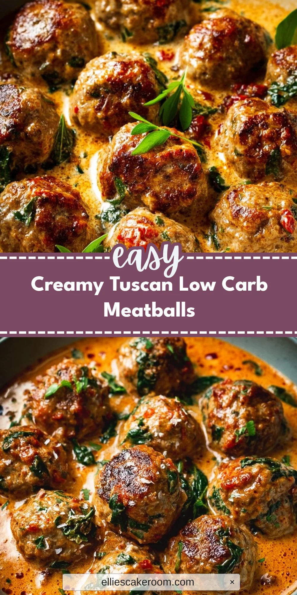Creamy Tuscan Low Carb Meatballs
