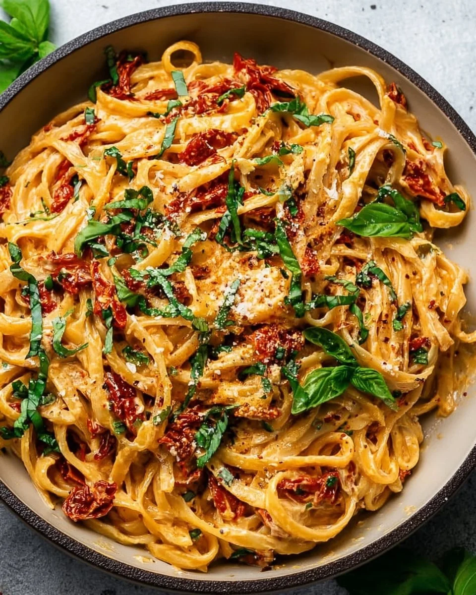 Creamy Vegan Sun-Dried Tomato Pasta