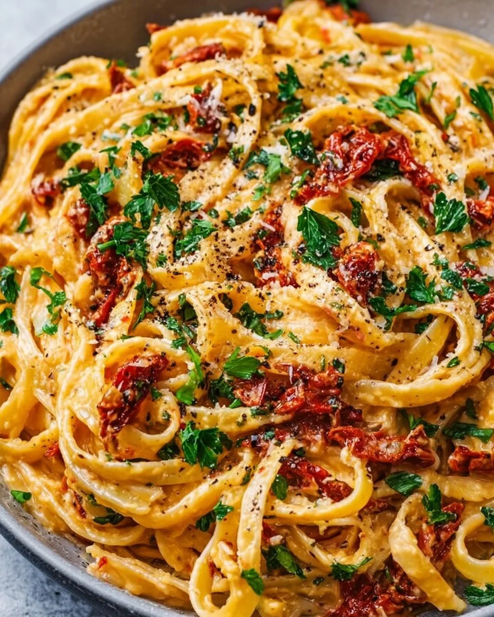 Creamy Vegan Sun-Dried Tomato Pasta