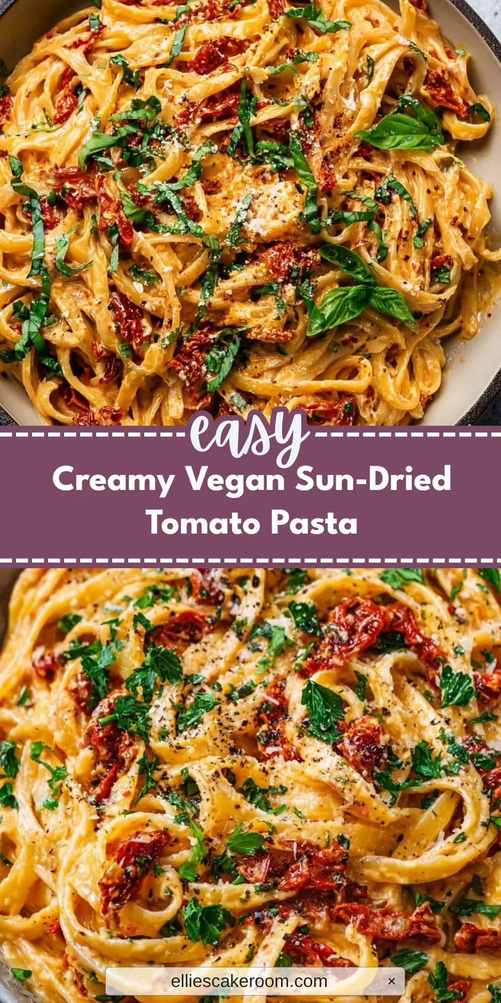 Creamy Vegan Sun-Dried Tomato Pasta