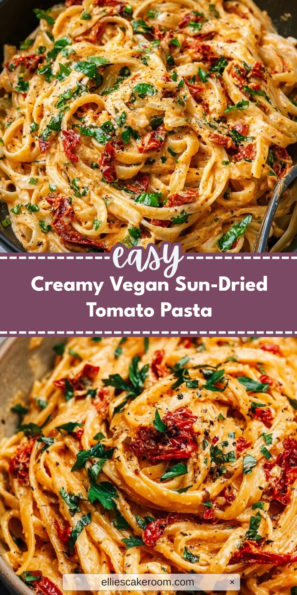 Creamy Vegan Sun-Dried Tomato Pasta