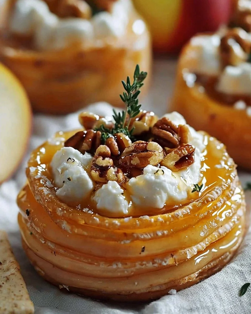 Delicious goat cheese and honey bites served on a platter