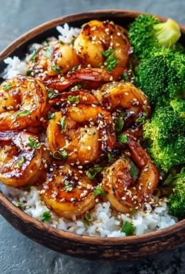 Delicious honey garlic shrimp served in bowls with fresh vegetables