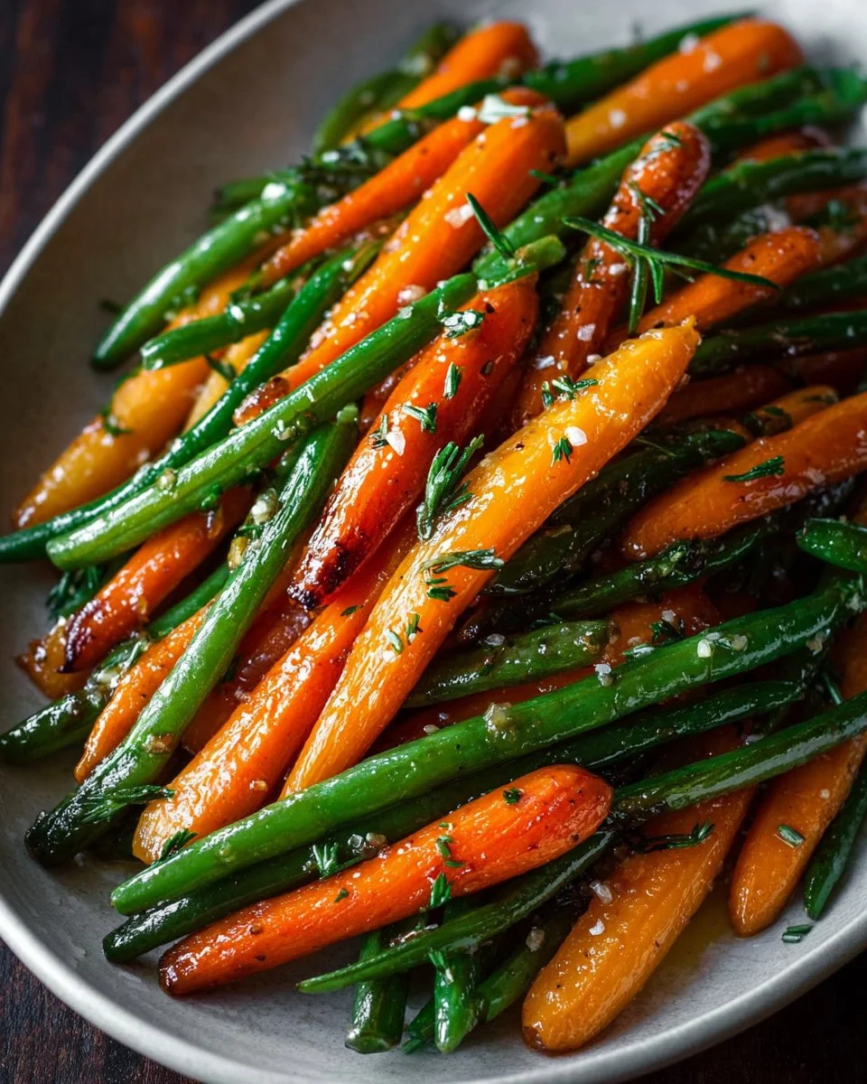 Honey Glazed Carrots & Green Beans