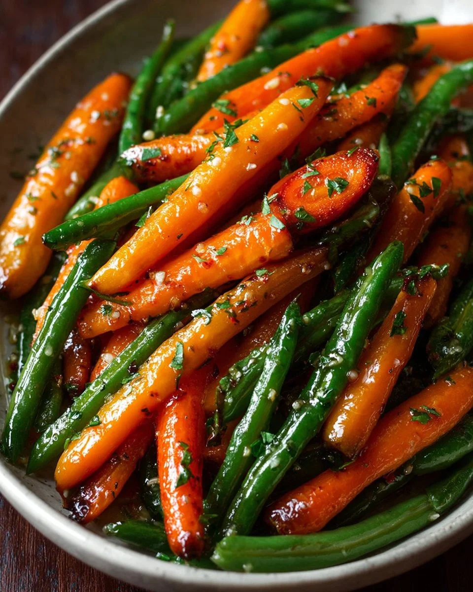 Honey Glazed Carrots & Green Beans