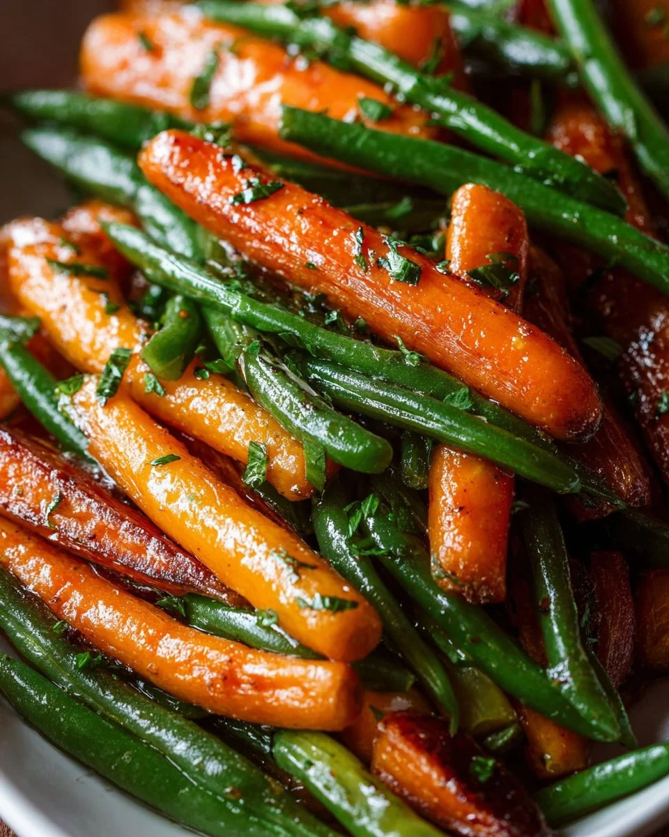 Honey Glazed Carrots & Green Beans