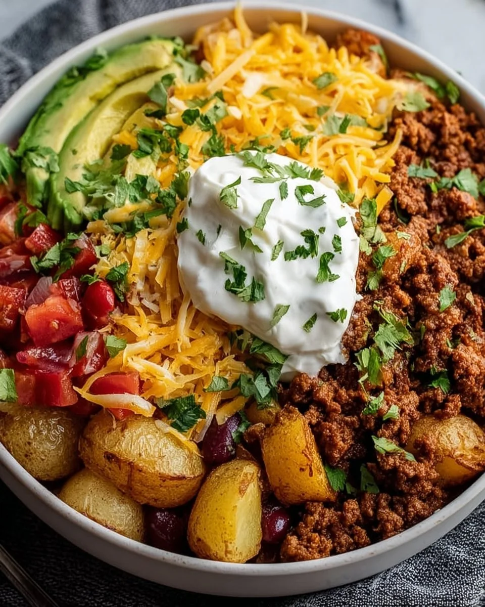 Loaded Potato Taco Bowl