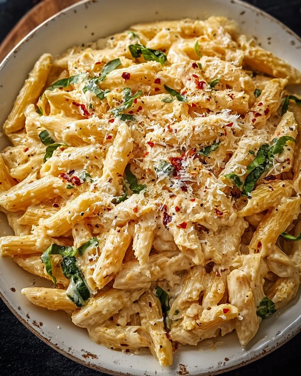 One Pot Creamy Garlic Pasta