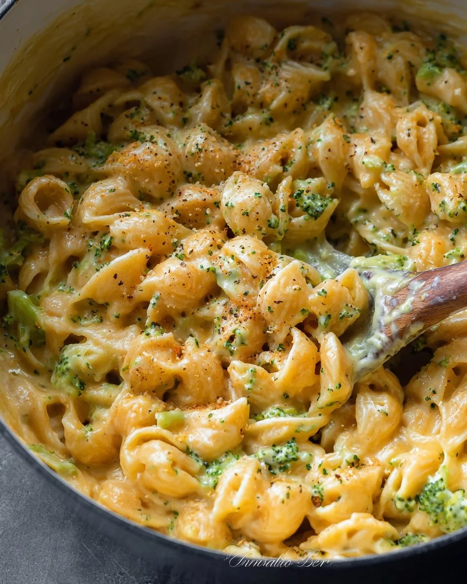 One Pot Healthy Broccoli Mac and Cheese