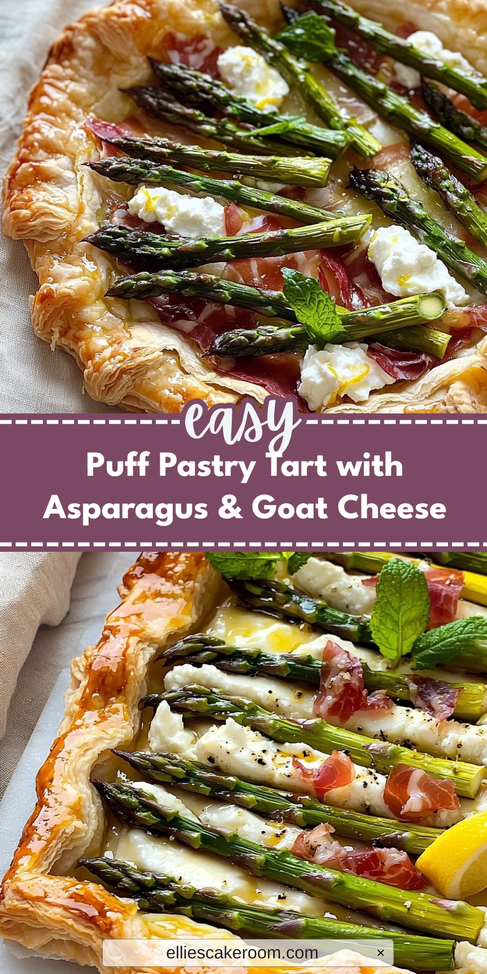 Puff Pastry Tart with Asparagus & Goat Cheese