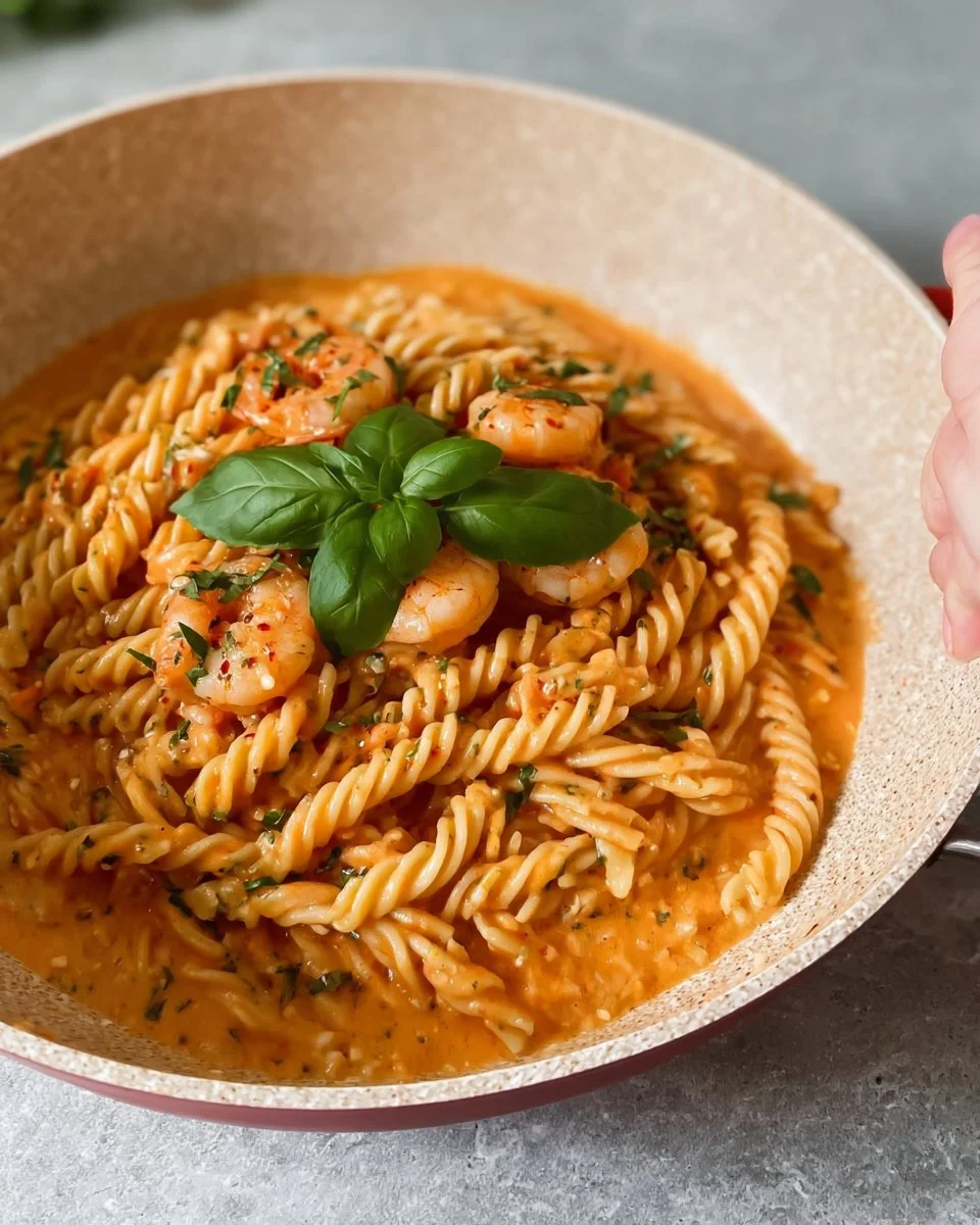 Rose Shrimp Pasta - Italian Pink Sauce