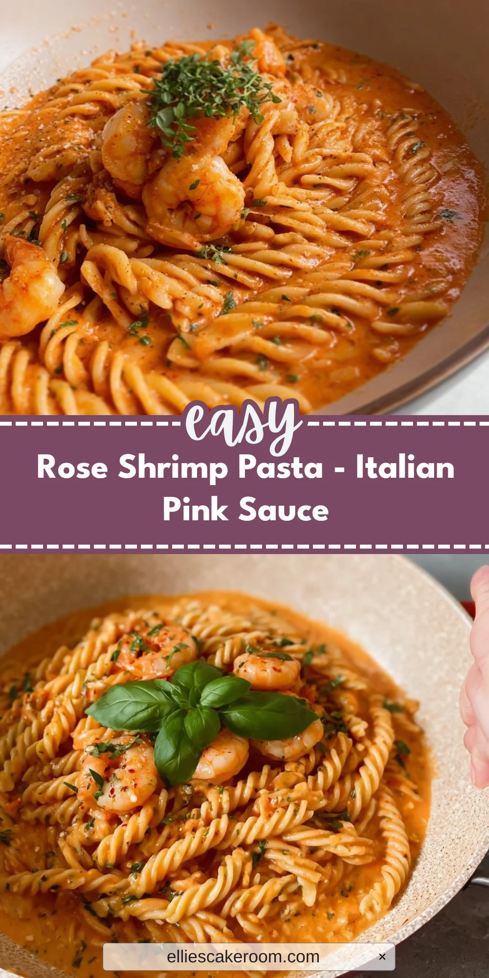 Rose Shrimp Pasta - Italian Pink Sauce