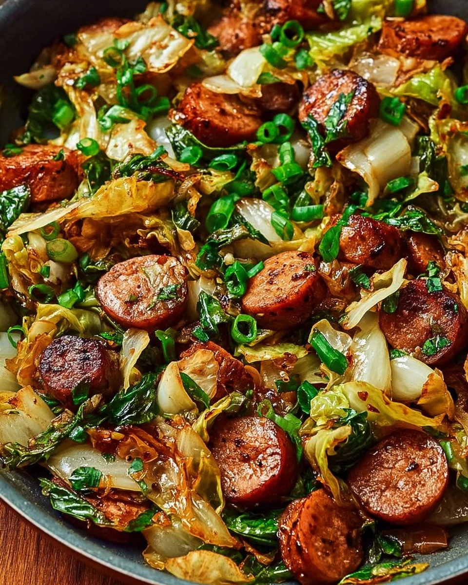 Sausage and Cabbage Stir Fry