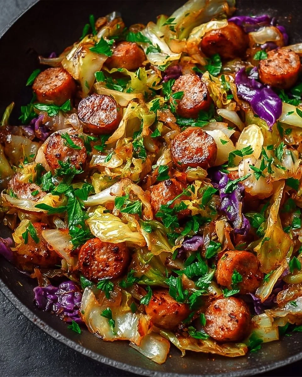 Sausage and Cabbage Stir Fry