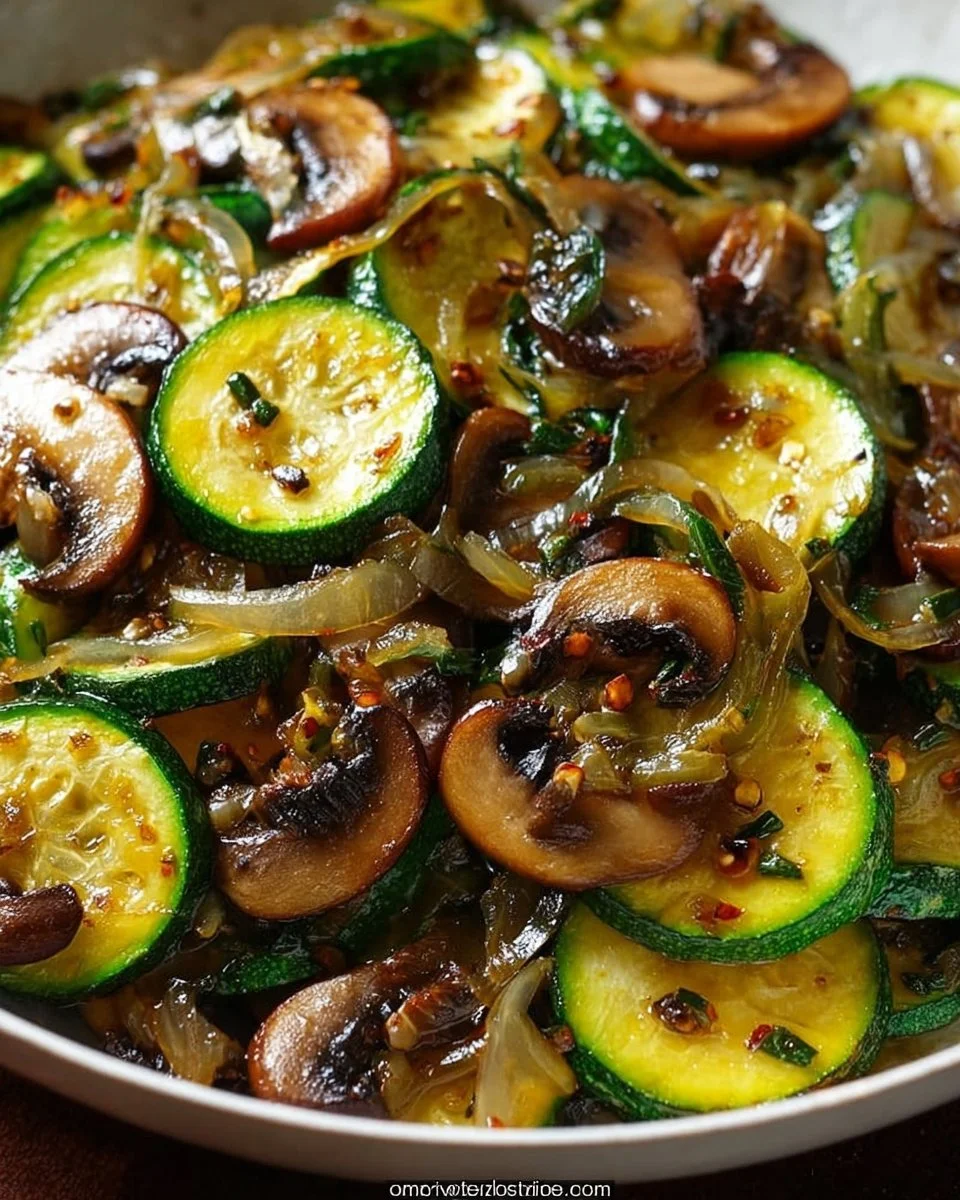Sauteed Zucchini, Mushrooms, and Onions