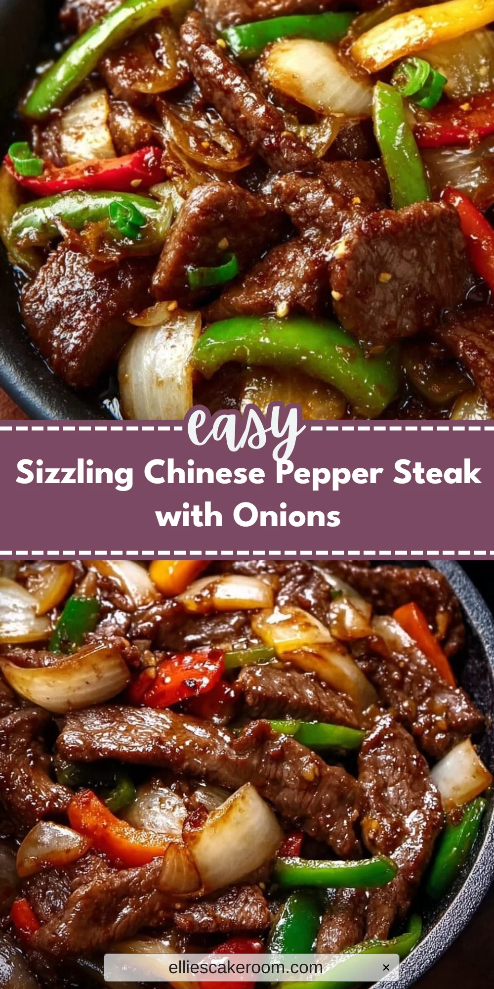 Sizzling Chinese Pepper Steak with Onions