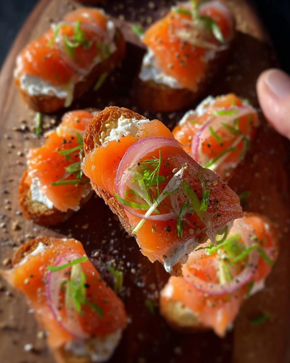 Smoked Salmon Crostini