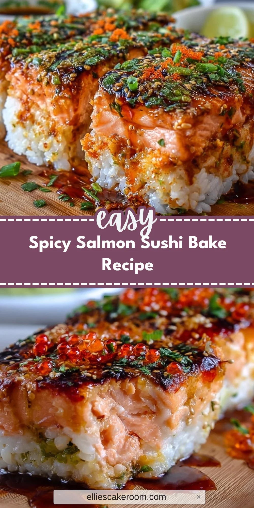 Spicy Salmon Sushi Bake Recipe