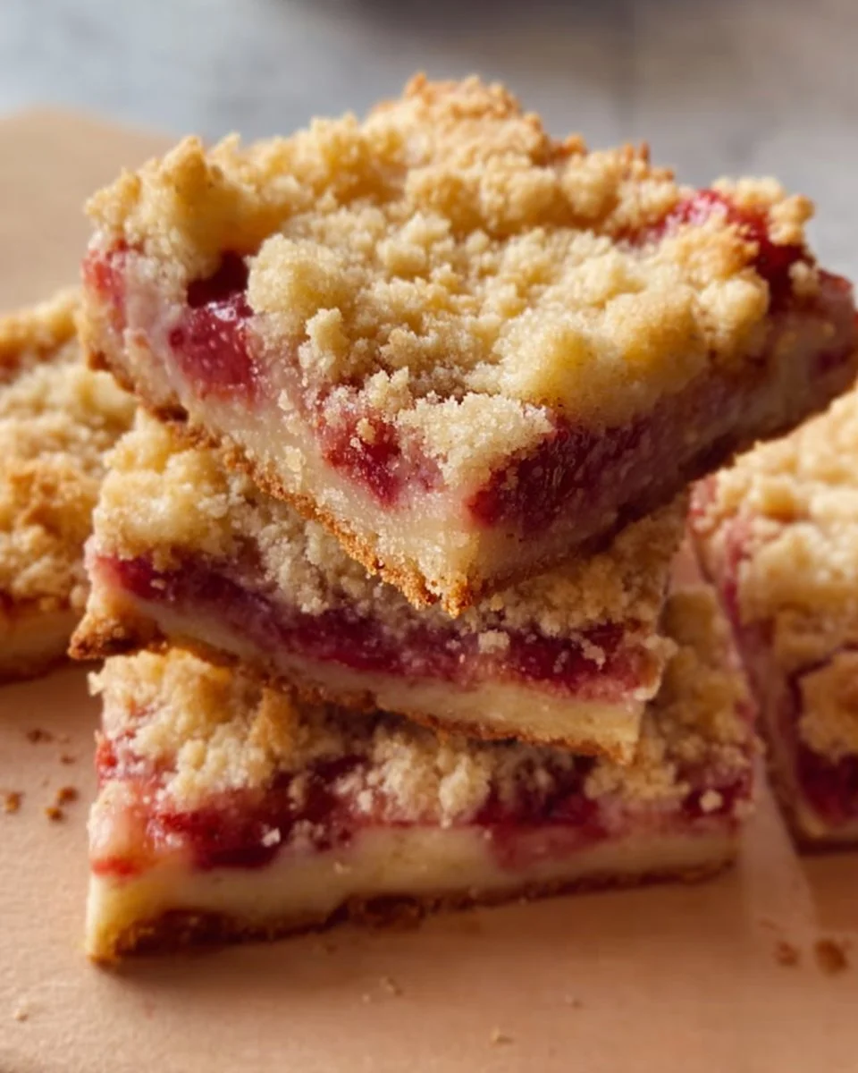 Strawberry Cheesecake Crumb Bars
