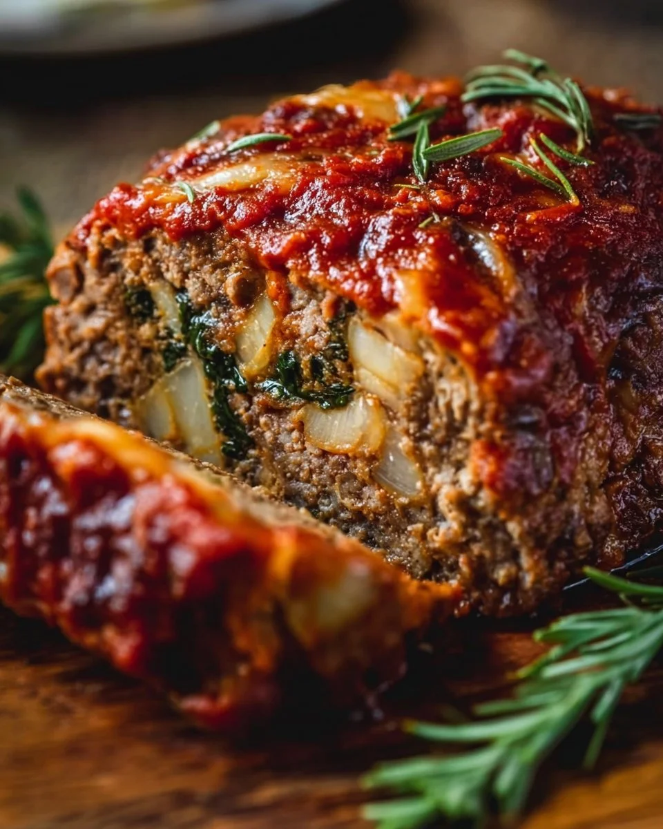 Stuffed Italian Meatloaf
