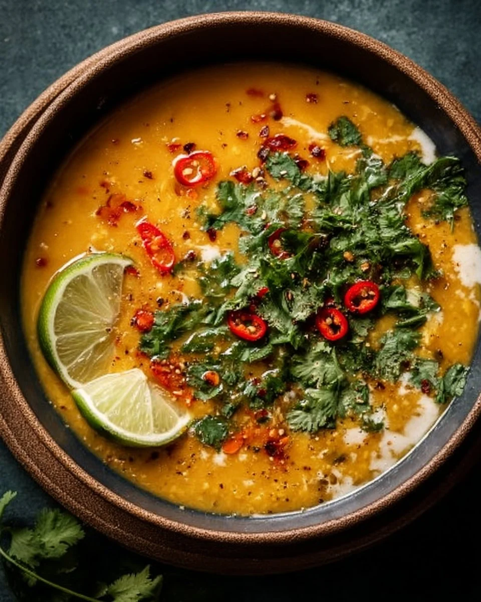 Thai Coconut Red Lentil Soup