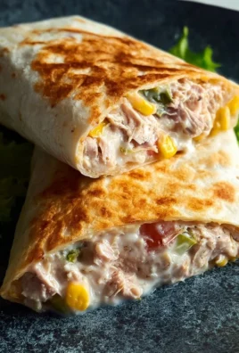 Tuna Melt Wrap featuring melted cheese and fresh ingredients