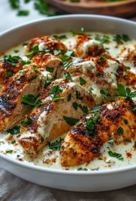 Delicious Turkish Chicken with Creamy White Sauce served on a plate