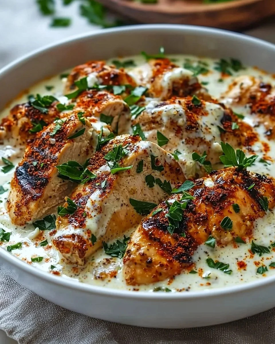 Turkish Chicken with Creamy White Sauce: A Flavor Delight!
