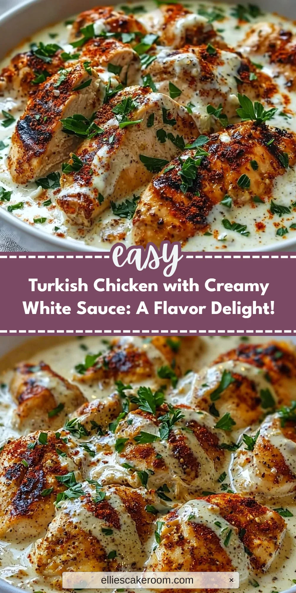 Turkish Chicken with Creamy White Sauce: A Flavor Delight!
