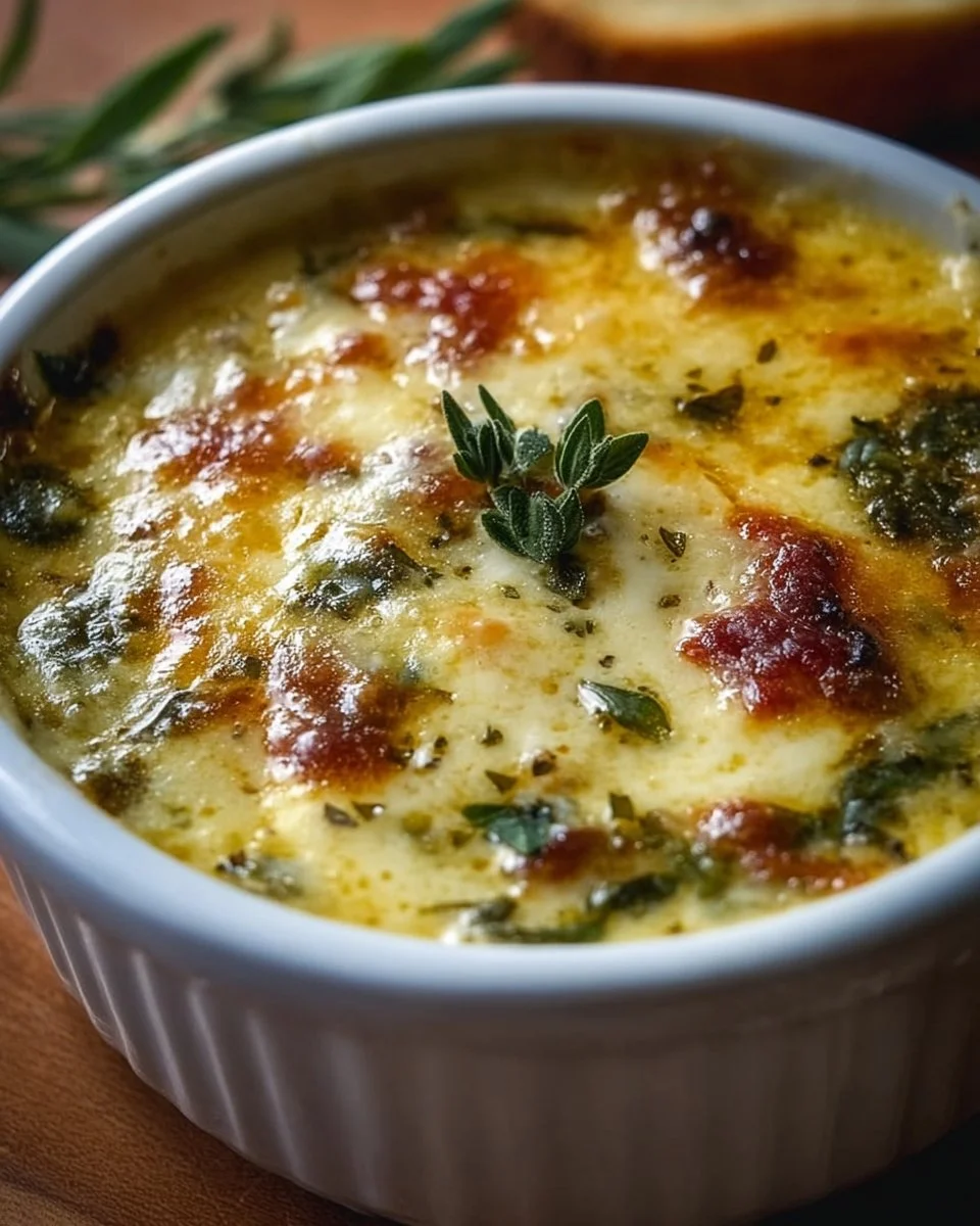 A bowl of rich and flavorful Tuscany Soup garnished with fresh herbs.