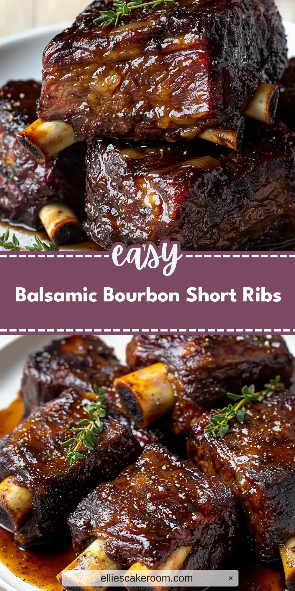 Balsamic Bourbon Short Ribs