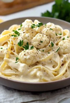 Creamy Cauliflower Alfredo without heavy cream served in a bowl